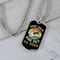 Keep Calm Siberian Necklace Stainless Steel or 18k Gold Dog Tag 24" Chain-Express Your Love Gifts