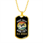 Keep Calm Siberian Necklace Stainless Steel or 18k Gold Dog Tag 24" Chain-Express Your Love Gifts