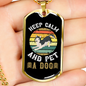 Keep Calm Siberian Necklace Stainless Steel or 18k Gold Dog Tag 24" Chain-Express Your Love Gifts