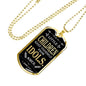 Keep from Idols 1 John 5:21 Necklace Stainless Steel or 18k Gold Dog Tag W 24"-Express Your Love Gifts