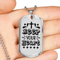 Keep Heart Cross Christian Necklace Stainless Steel or 18k Gold Dog Tag 24" Chain-Express Your Love Gifts