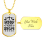 Keep Heart Cross Christian Necklace Stainless Steel or 18k Gold Dog Tag 24" Chain-Express Your Love Gifts