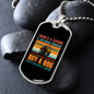 Keep it Around Necklace Stainless Steel or 18k Gold Dog Tag 24" Chain-Express Your Love Gifts