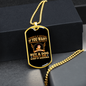 Keep it Around Yellow Necklace Stainless Steel or 18k Gold Dog Tag 24" Chain-Express Your Love Gifts