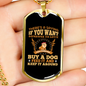 Keep it Around Yellow Necklace Stainless Steel or 18k Gold Dog Tag 24" Chain-Express Your Love Gifts
