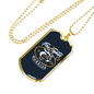 Keep The Strength Firefighter Gift Stainless Steel or 18k Gold Dog Tag 24" Chain-Express Your Love Gifts