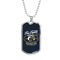 Keep The Strength Firefighter Gift Stainless Steel or 18k Gold Dog Tag 24" Chain-Express Your Love Gifts