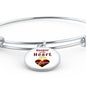 Keeper Of My Heart Circle Pendant Bangle Stainless Steel or 18k Gold 18-22"-Express Your Love Gifts