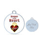 Keeper Of My Heart Circle Pendant Bangle Stainless Steel or 18k Gold 18-22"-Express Your Love Gifts