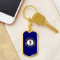 Kentucky State Flag Keychain Dog Tag Stainless Steel or 18k Gold-Express Your Love Gifts