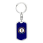 Kentucky State Flag Keychain Dog Tag Stainless Steel or 18k Gold-Express Your Love Gifts