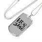 Kids Zone Necklace Stainless Steel or 18k Gold Dog Tag 24" Chain-Express Your Love Gifts