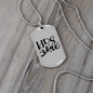 Kids Zone Necklace Stainless Steel or 18k Gold Dog Tag 24" Chain-Express Your Love Gifts