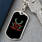 Kill Em' And Grill Em' Hunter'S Keychain Gift Stainless Steel or 18k Gold Dog Tag Keyring-Express Your Love Gifts
