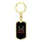 Kill Em' And Grill Em' Hunter'S Keychain Gift Stainless Steel or 18k Gold Dog Tag Keyring-Express Your Love Gifts