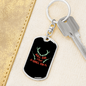 Kill Em' And Grill Em' Hunter'S Keychain Gift Stainless Steel or 18k Gold Dog Tag Keyring-Express Your Love Gifts
