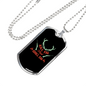 Kill Em' And Grill Em' Hunting Necklace Stainless Steel or 18k Gold Dog Tag 24"-Express Your Love Gifts