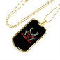 Kill Em' And Grill Em' Hunting Necklace Stainless Steel or 18k Gold Dog Tag 24"-Express Your Love Gifts