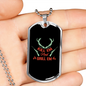 Kill Em' And Grill Em' Hunting Necklace Stainless Steel or 18k Gold Dog Tag 24"-Express Your Love Gifts
