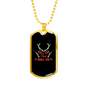 Kill Em' And Grill Em' Hunting Necklace Stainless Steel or 18k Gold Dog Tag 24"-Express Your Love Gifts