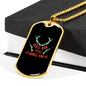 Kill Em' And Grill Em' Hunting Necklace Stainless Steel or 18k Gold Dog Tag 24"-Express Your Love Gifts