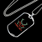 Kill Em' And Grill Em' Hunting Necklace Stainless Steel or 18k Gold Dog Tag 24"-Express Your Love Gifts