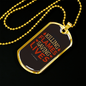Killing Flames Saving Lives Firefighter Gift Stainless Steel or 18k Gold Dog Tag 24" Chain-Express Your Love Gifts