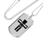 Kind A Sweet Christian Necklace Stainless Steel or 18k Gold Dog Tag 24" Chain-Express Your Love Gifts