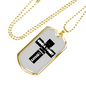 Kind A Sweet Christian Necklace Stainless Steel or 18k Gold Dog Tag 24" Chain-Express Your Love Gifts