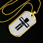 Kind A Sweet Christian Necklace Stainless Steel or 18k Gold Dog Tag 24" Chain-Express Your Love Gifts