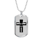Kind A Sweet Christian Necklace Stainless Steel or 18k Gold Dog Tag 24" Chain-Express Your Love Gifts