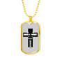 Kind A Sweet Christian Necklace Stainless Steel or 18k Gold Dog Tag 24" Chain-Express Your Love Gifts