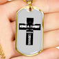 Kind A Sweet Christian Necklace Stainless Steel or 18k Gold Dog Tag 24" Chain-Express Your Love Gifts