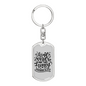 Kind Words Proverbs 16:24 Keychain Stainless Steel or 18k Gold Dog Tag Keyring-Express Your Love Gifts