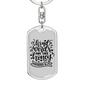 Kind Words Proverbs 16:24 Keychain Stainless Steel or 18k Gold Dog Tag Keyring-Express Your Love Gifts