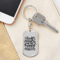 Kind Words Proverbs 16:24 Keychain Stainless Steel or 18k Gold Dog Tag Keyring-Express Your Love Gifts