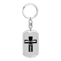 Kinda Sweet Keychain Stainless Steel or 18k Gold Dog Tag Keyring-Express Your Love Gifts