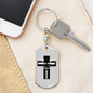 Kinda Sweet Keychain Stainless Steel or 18k Gold Dog Tag Keyring-Express Your Love Gifts