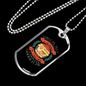 Kindness of a Dog Blue Necklace Stainless Steel or 18k Gold Dog Tag 24" Chain-Express Your Love Gifts