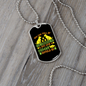 Kindness of a Dog Neon Green Necklace Stainless Steel or 18k Gold Dog Tag 24" Chain-Express Your Love Gifts