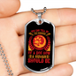 Kindness of a Dog Orange Necklace Stainless Steel or 18k Gold Dog Tag 24" Chain-Express Your Love Gifts