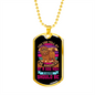 Kindness of a Dog Purple Necklace Stainless Steel or 18k Gold Dog Tag 24" Chain-Express Your Love Gifts