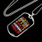 Kindness of a Dog Red Necklace Stainless Steel or 18k Gold Dog Tag 24" Chain-Express Your Love Gifts