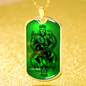 King Forever Dog Tag Stainless Steel or 18k Gold 24" Chain-Express Your Love Gifts