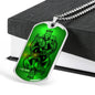King Forever Dog Tag Stainless Steel or 18k Gold 24" Chain-Express Your Love Gifts