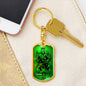 King Forever Keychain Dog Tag Stainless Steel or 18k Gold-Express Your Love Gifts