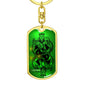King Forever Keychain Dog Tag Stainless Steel or 18k Gold-Express Your Love Gifts