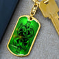 King Forever Keychain Dog Tag Stainless Steel or 18k Gold-Express Your Love Gifts