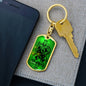 King Forever Keychain Dog Tag Stainless Steel or 18k Gold-Express Your Love Gifts
