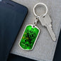 King Forever Keychain Dog Tag Stainless Steel or 18k Gold-Express Your Love Gifts